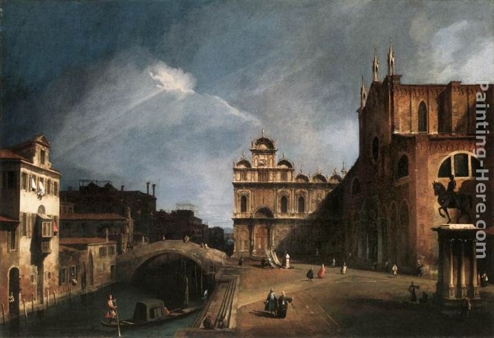 Canaletto Santi Giovanni e Paolo and the Scuola di San Marco